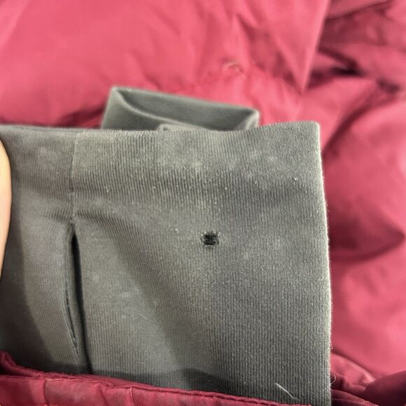 Columbia Women's Down Puffer Ski Jacket Parka Fleece Lined Hood Red Medium - Picture 15 of 15